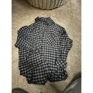 BDG Blue flannel size small flowy
